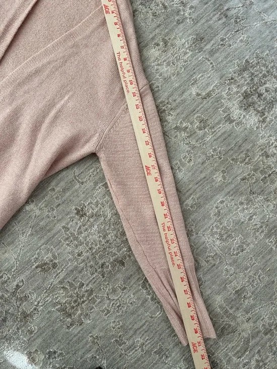 CASLON Womens Open Front Cardigan Wool Blend Sweater Light Pink Sz S Cottagecore - Picture 6 of 9